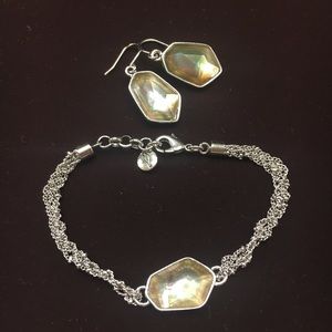 Chloe + Isabel stone earrings and bracelet set